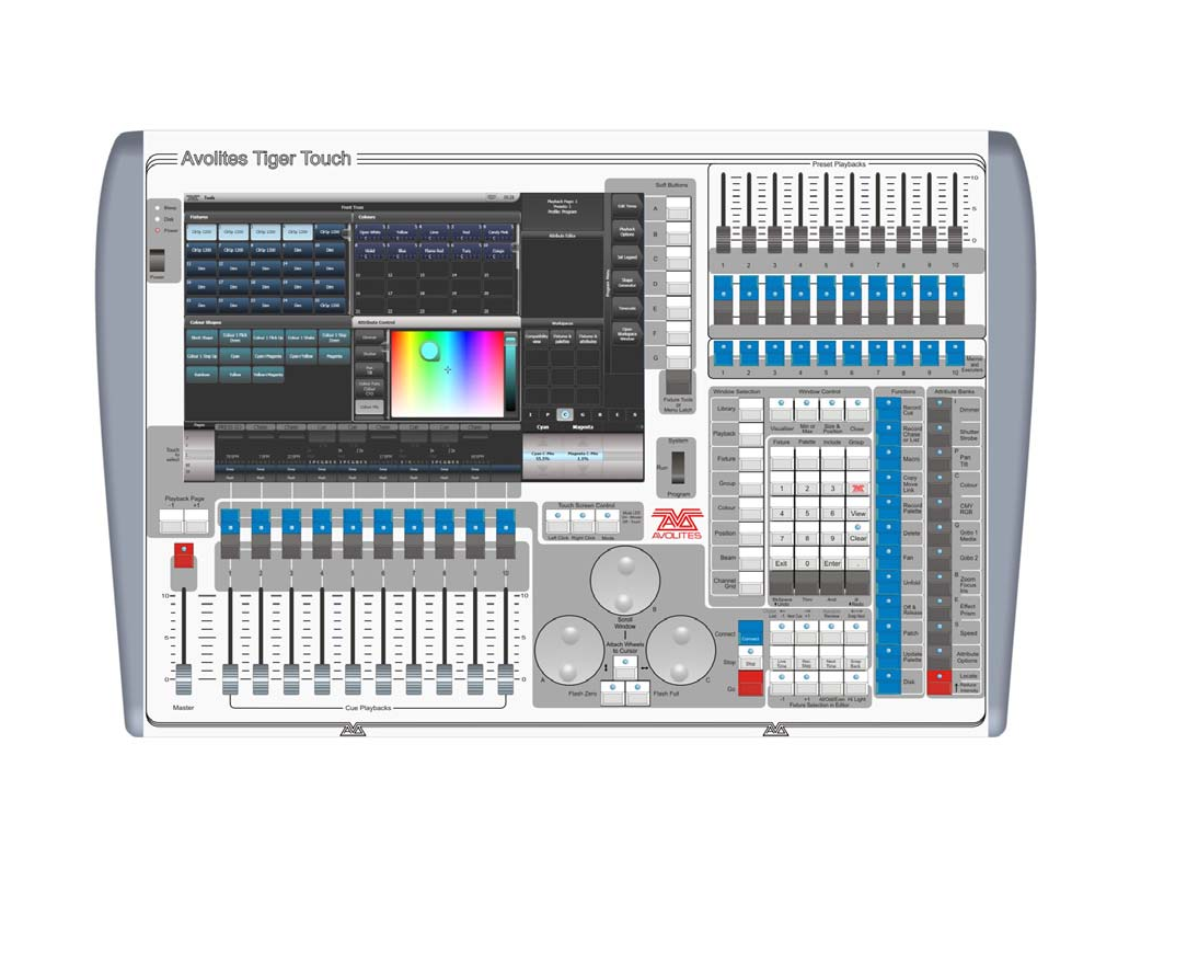 جهاز تحكم DMX512 Tiger Touch DMX